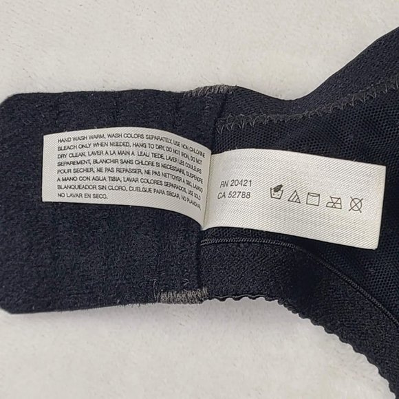 Wacoal Lace Underwire Bra 38DD 855186 Black Mesh & Lace Retro Chic Floral Charm - Picture 4 of 11